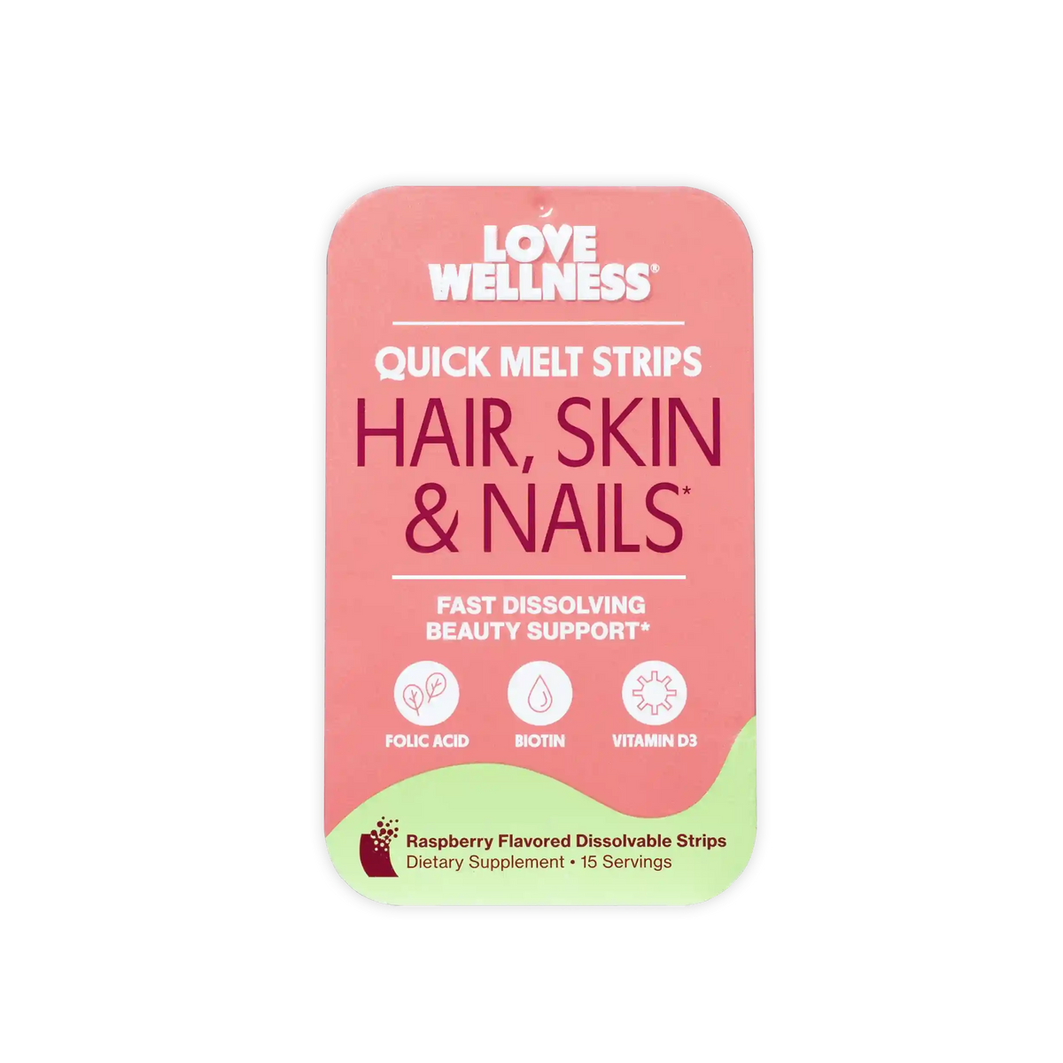 HAIR, SKIN & NAILS* Quick Melt Strips - 1 Pack